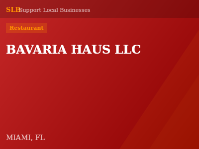 BAVARIA HAUS LLC — Restaurant in MIAMI, FL