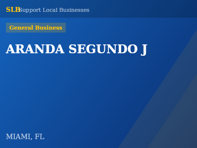 ARANDA SEGUNDO J — General Business in MIAMI, FL