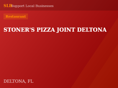 STONER'S PIZZA JOINT DELTONA — Restaurant in DELTONA, FL
