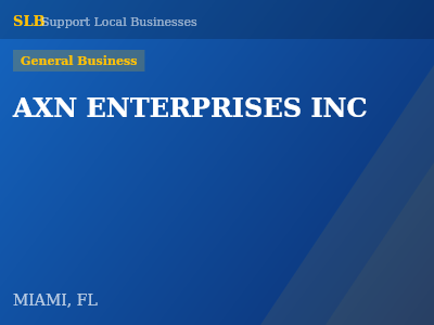 AXN ENTERPRISES INC — General Business in MIAMI, FL