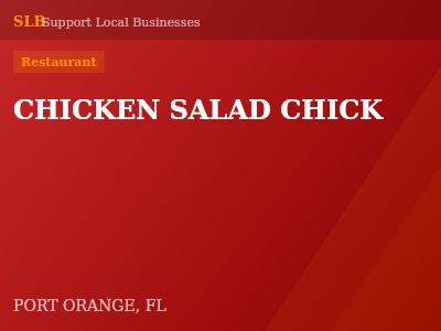CHICKEN SALAD CHICK — Restaurant in PORT ORANGE, FL