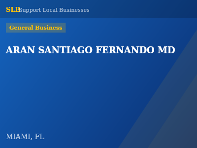 ARAN SANTIAGO FERNANDO MD — General Business in MIAMI, FL