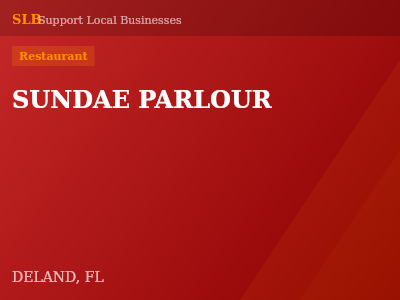 SUNDAE PARLOUR — Restaurant in DELAND, FL