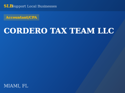 CORDERO TAX TEAM LLC — Accountant/CPA in MIAMI, FL