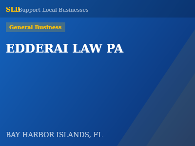 EDDERAI LAW PA — General Business in BAY HARBOR ISLANDS, FL
