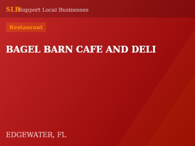 BAGEL BARN CAFE AND DELI — Restaurant in EDGEWATER, FL