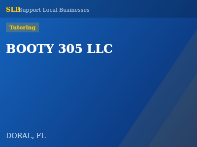 BOOTY 305 LLC — Tutoring in DORAL, FL