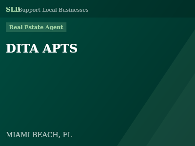 DITA APTS — Real Estate Agent in MIAMI BEACH, FL