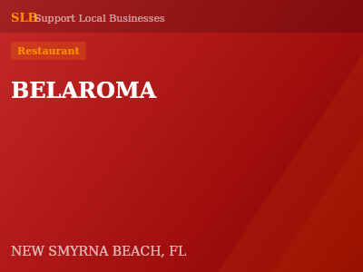 BELAROMA — Restaurant in NEW SMYRNA BEACH, FL