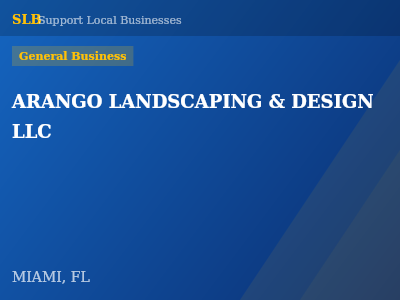 ARANGO LANDSCAPING & DESIGN LLC — General Business in MIAMI, FL