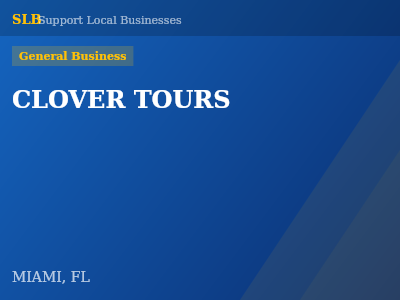 CLOVER TOURS — General Business in MIAMI, FL