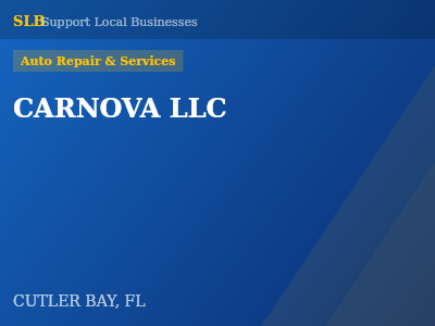 CARNOVA LLC — Auto Repair & Services in CUTLER BAY, FL
