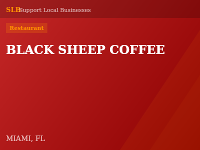 BLACK SHEEP COFFEE — Restaurant in MIAMI, FL