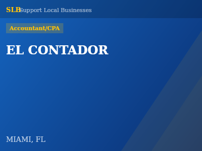 EL CONTADOR — Accountant/CPA in MIAMI, FL