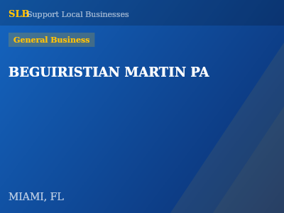 BEGUIRISTIAN MARTIN PA — General Business in MIAMI, FL