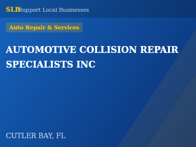 AUTOMOTIVE COLLISION REPAIR SPECIALISTS INC — Auto Repair & Services in CUTLER BAY, FL