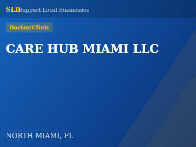 CARE HUB MIAMI LLC — Doctor/Clinic in NORTH MIAMI, FL