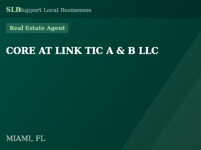 CORE AT LINK TIC A & B LLC — Real Estate Agent in MIAMI, FL