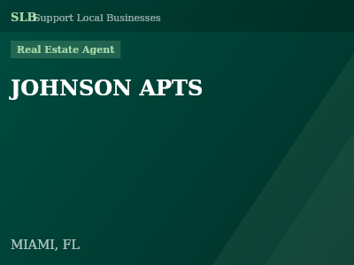 JOHNSON APTS — Real Estate Agent in MIAMI, FL