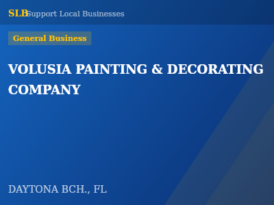 VOLUSIA PAINTING & DECORATING COMPANY — General Business in DAYTONA BCH., FL
