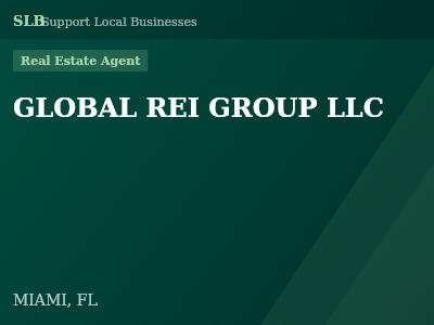 GLOBAL REI GROUP LLC — Real Estate Agent in MIAMI, FL
