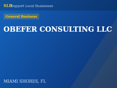 OBEFER CONSULTING LLC — General Business in MIAMI SHORES, FL