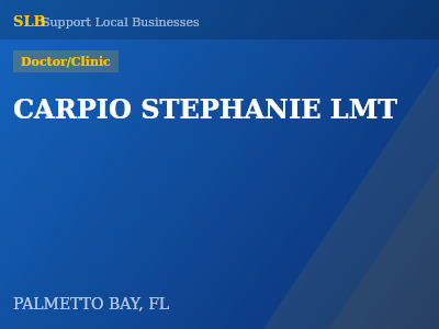 CARPIO STEPHANIE LMT — Doctor/Clinic in PALMETTO BAY, FL