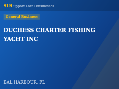 DUCHESS CHARTER FISHING YACHT INC — General Business in BAL HARBOUR, FL