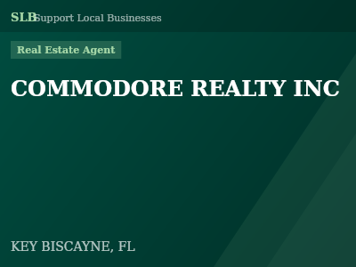 COMMODORE REALTY INC — Real Estate Agent in KEY BISCAYNE, FL
