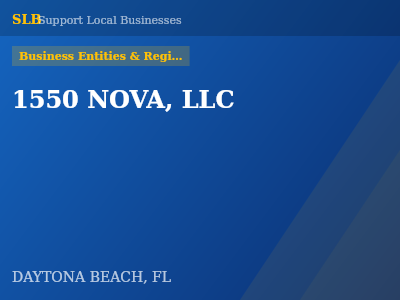 1550 NOVA, LLC — Business Entities & Registrations in DAYTONA BEACH, FL