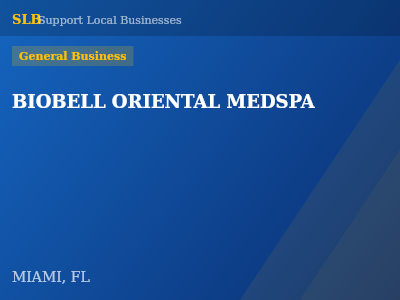 BIOBELL ORIENTAL MEDSPA — General Business in MIAMI, FL