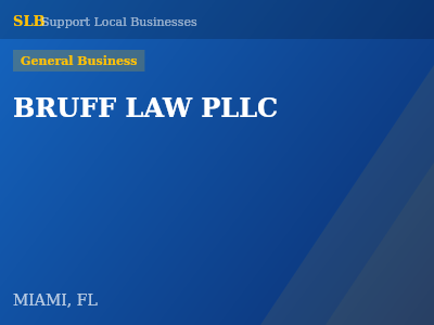 BRUFF LAW PLLC — General Business in MIAMI, FL