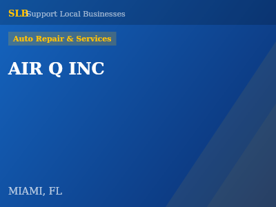 AIR Q INC — Auto Repair & Services in MIAMI, FL