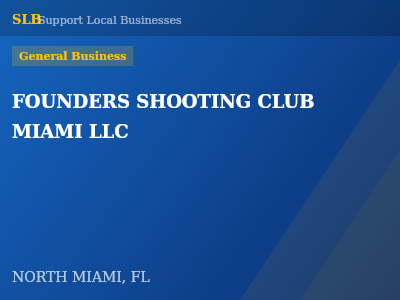 FOUNDERS SHOOTING CLUB MIAMI LLC — General Business in NORTH MIAMI, FL