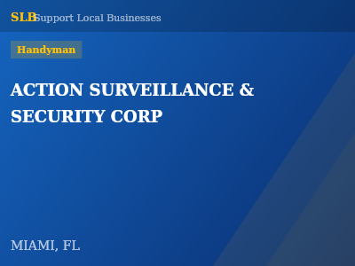ACTION SURVEILLANCE & SECURITY CORP — Handyman in MIAMI, FL