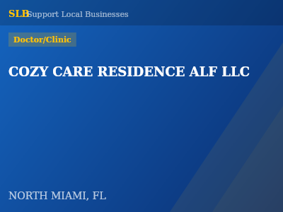 COZY CARE RESIDENCE ALF LLC — Doctor/Clinic in NORTH MIAMI, FL