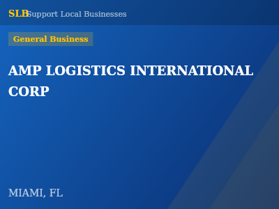 AMP LOGISTICS INTERNATIONAL CORP — General Business in MIAMI, FL