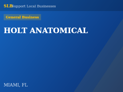 HOLT ANATOMICAL — General Business in MIAMI, FL