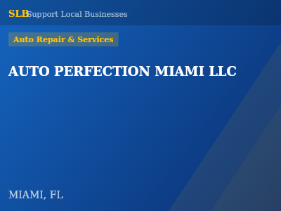 AUTO PERFECTION MIAMI LLC — Auto Repair & Services in MIAMI, FL
