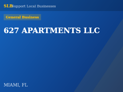 627 APARTMENTS LLC — General Business in MIAMI, FL