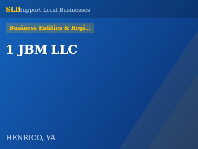1 JBM LLC — Business Entities & Registrations in HENRICO, VA