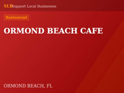 ORMOND BEACH CAFE — Restaurant in ORMOND BEACH, FL