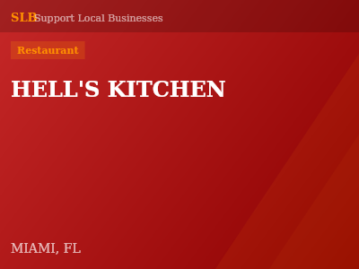 HELL'S KITCHEN — Restaurant in MIAMI, FL