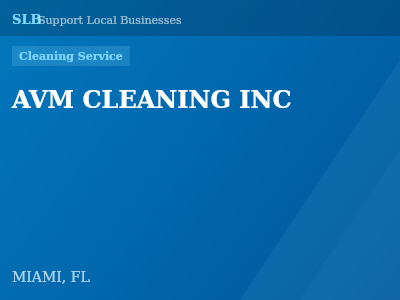 AVM CLEANING INC — Cleaning Service in MIAMI, FL