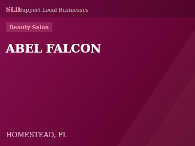 ABEL FALCON — Beauty Salon in HOMESTEAD, FL