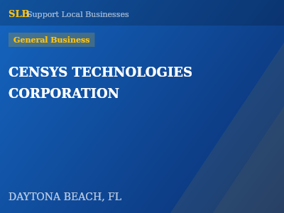 CENSYS TECHNOLOGIES CORPORATION — General Business in DAYTONA BEACH, FL