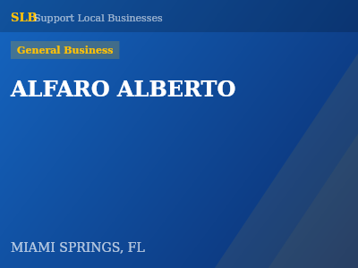 ALFARO ALBERTO — General Business in MIAMI SPRINGS, FL
