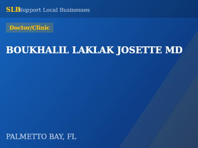 BOUKHALIL LAKLAK JOSETTE MD — Doctor/Clinic in PALMETTO BAY, FL