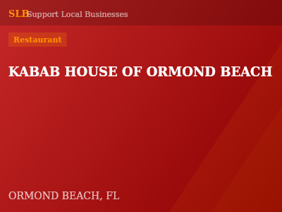 KABAB HOUSE OF ORMOND BEACH — Restaurant in ORMOND BEACH, FL