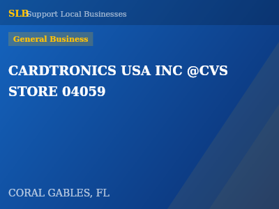 CARDTRONICS USA INC @CVS STORE 04059 — General Business in CORAL GABLES, FL